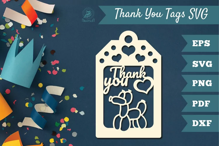 Thank You Tags SVG, Birthday Tags