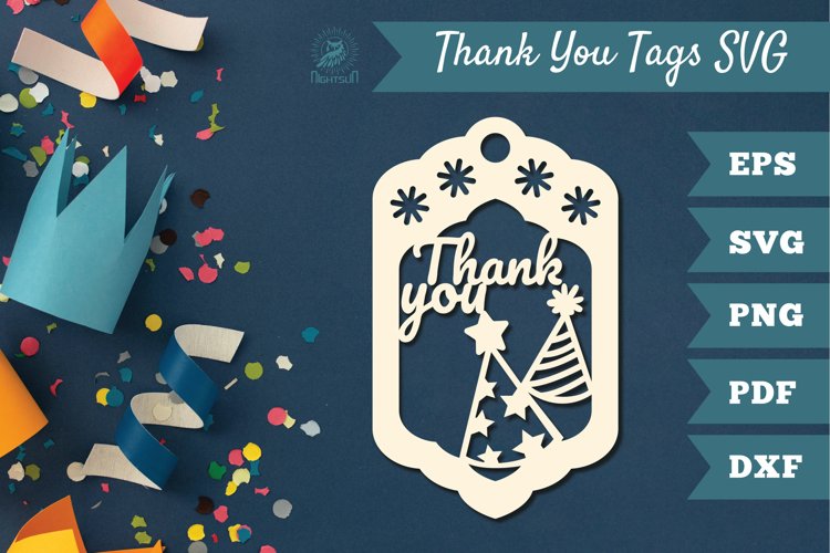 Thank You Tags SVG, Birthday Tags