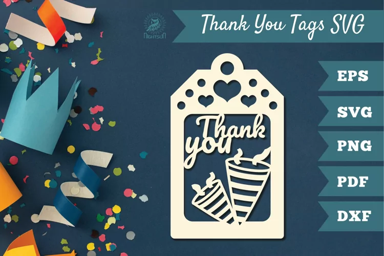Thank You Tags SVG, Birthday Tags