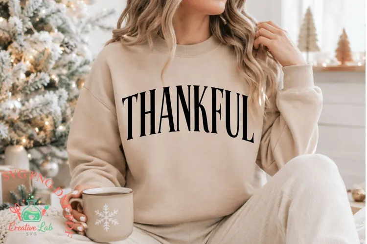 Thankful SVG, PNG, Thanksgiving Shirt SVG, Fall Sublimation