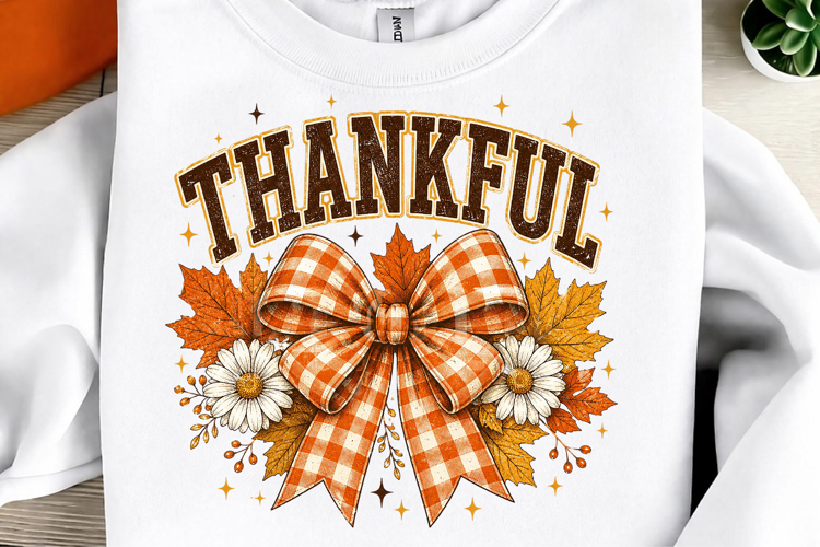 Thankful Png, Coquette Fall Png