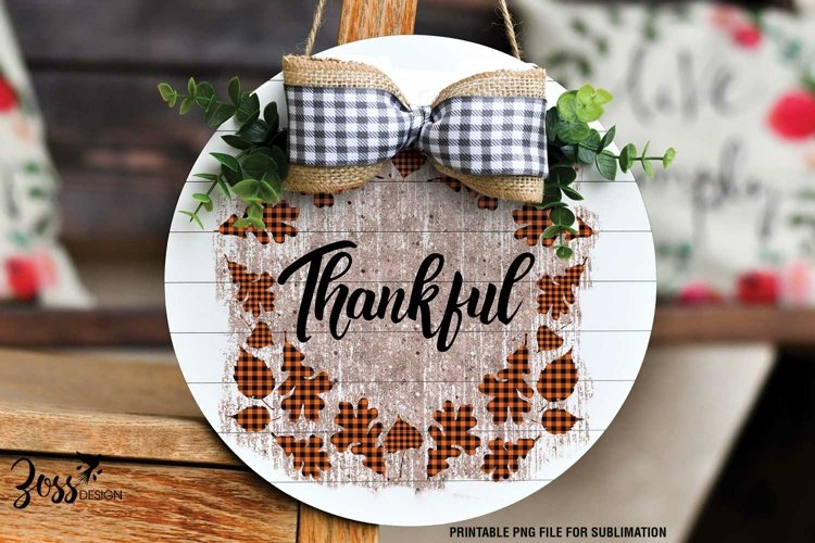 Thankful November sublimation Design example image 1