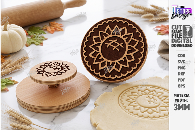 Thanksgiving Cookie Stamp Laser Cut | Autumn Cookie Embosser