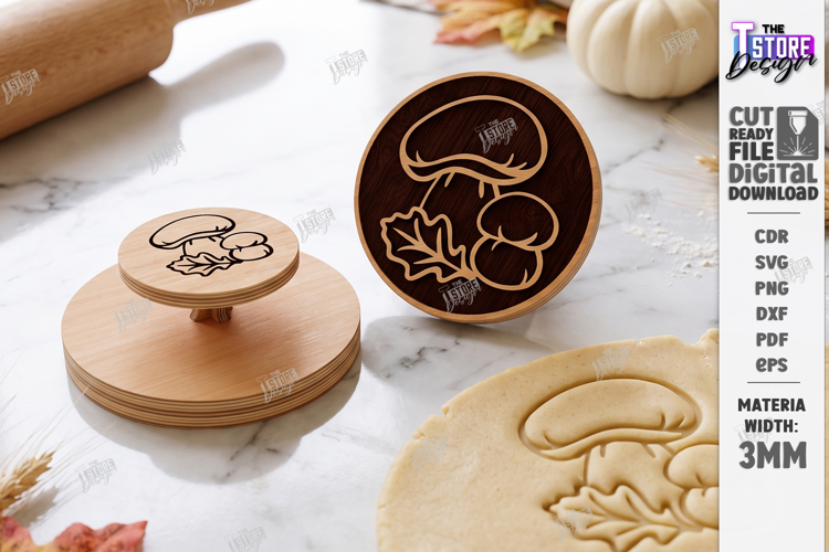 Thanksgiving Cookie Stamp Laser Cut | Autumn Cookie Embosser