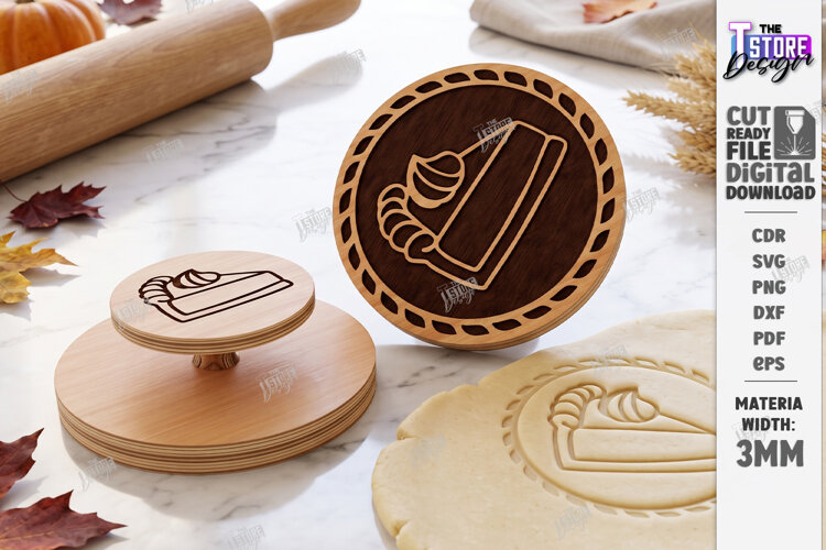 Thanksgiving Cookie Stamp Laser Cut | Autumn Cookie Embosser example image 1
