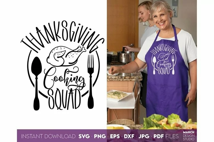 Thanksgiving Cooking Squad | Thankful Day Design