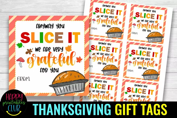 Thanksgiving Gift Tags I Thanksgiving Treat Bag Gift Tags