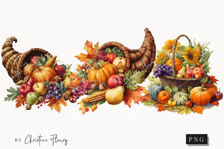 Thanksgiving Harvest Clipart | Fall PNG