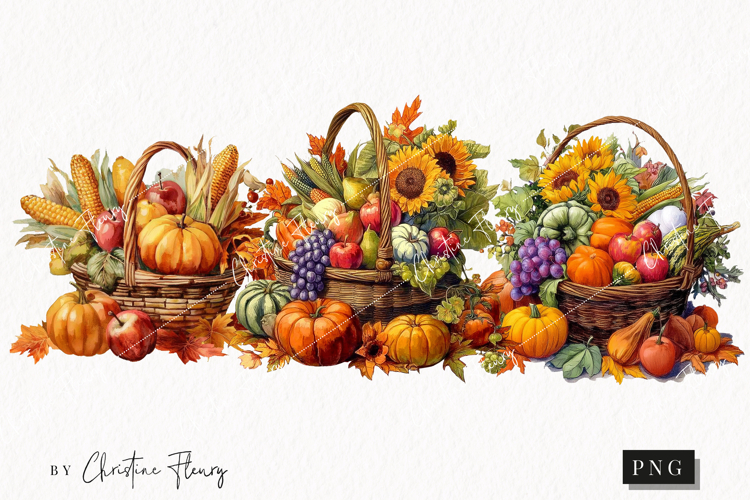 Thanksgiving Harvest Clipart | Fall PNG