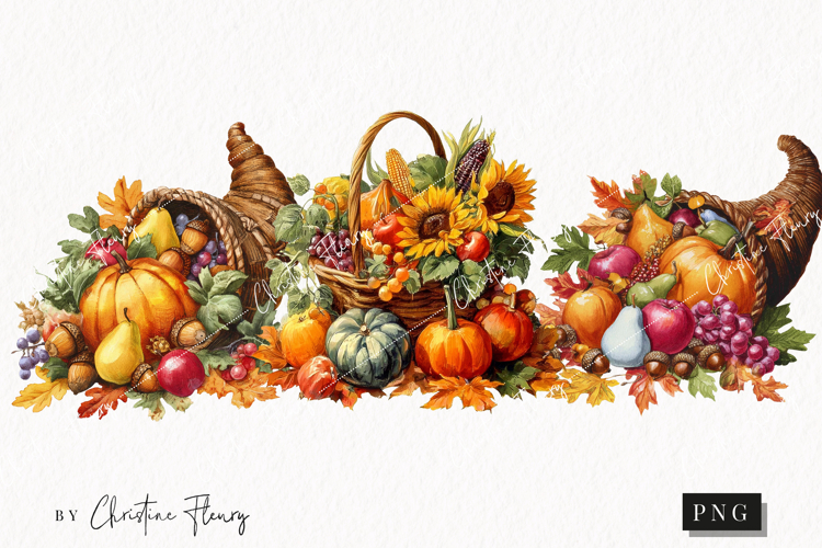 Thanksgiving Harvest Clipart | Fall PNG