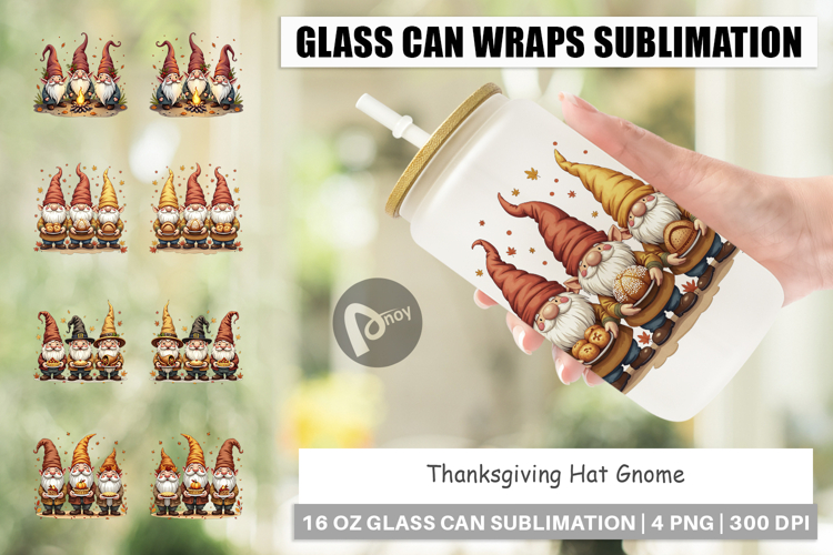 Thanksgiving Tumbler Wrap Image 9