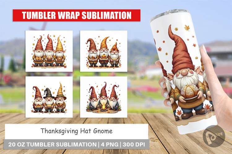 Thanksgiving Tumbler Wrap Image 15