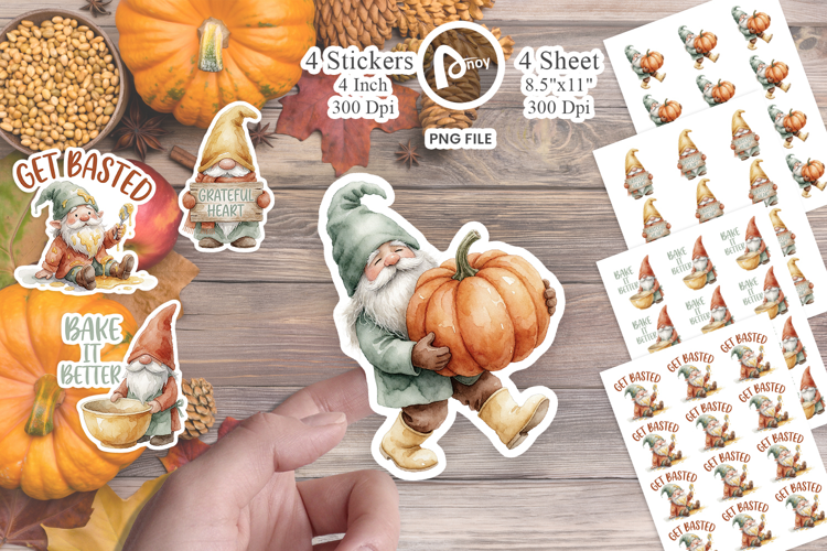 Kitchen Baking Gnomes Sticker