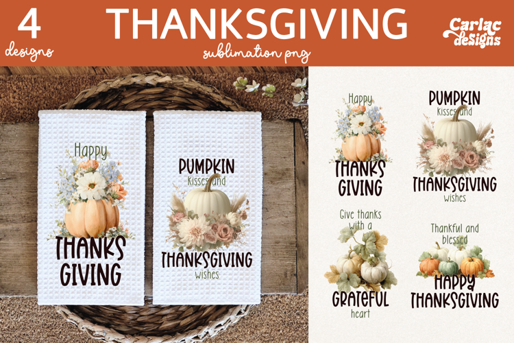 Thanksgiving Kitchen Towel Sublimation
