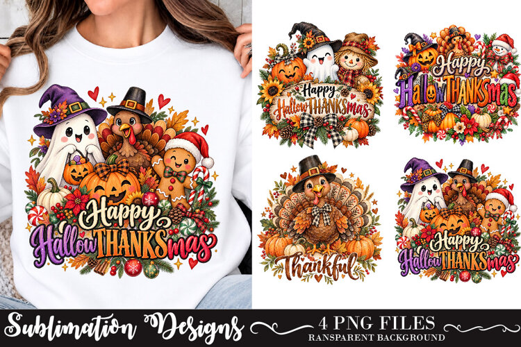 Thanksgiving Sublimation, Fall Pumpkin PNG, Thankful PNG example image 1