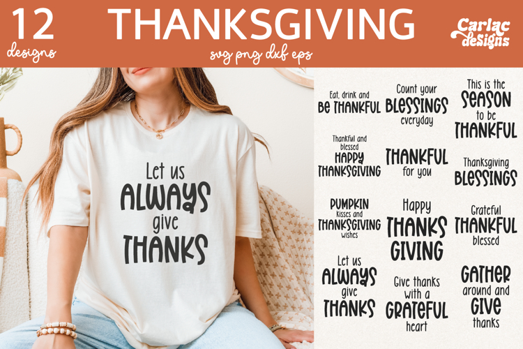 Thanksgiving SVG and Sublimation Bundle