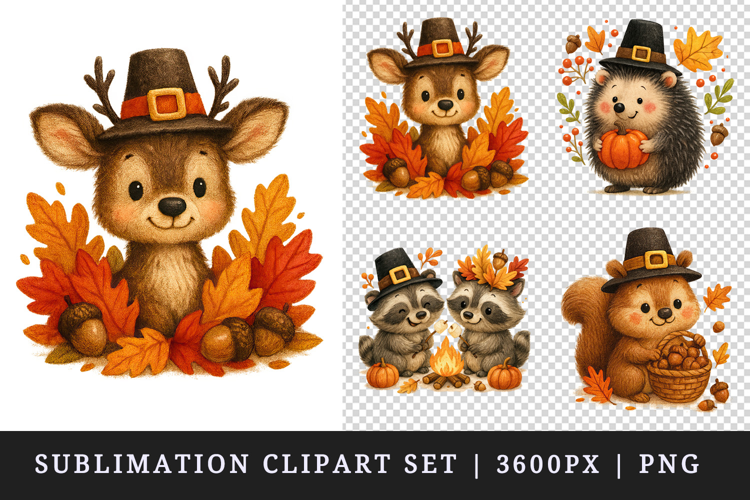 Thanksgiving clipart printable sublimation design png