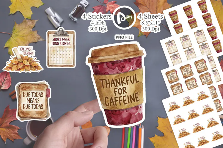 Thanksgiving Week Teacher Mood Board Sticker