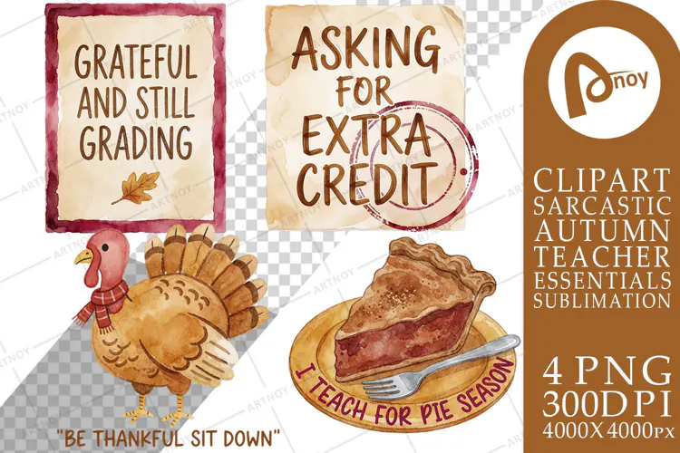 Thanksgiving Week Teacher Mood Board Sublimation