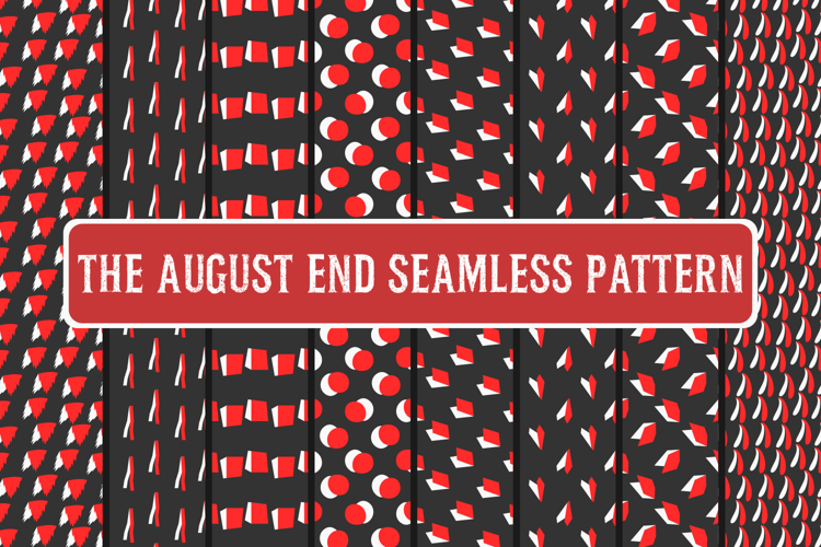 The August End Seamless Pattern