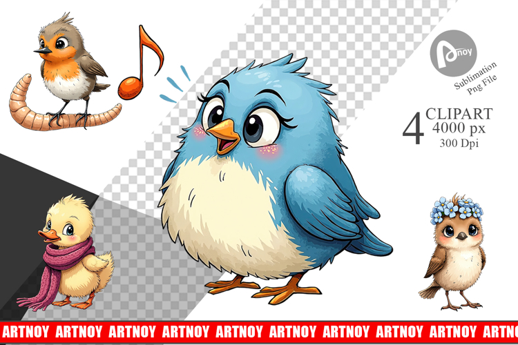 The Awkward Aviary Clipart