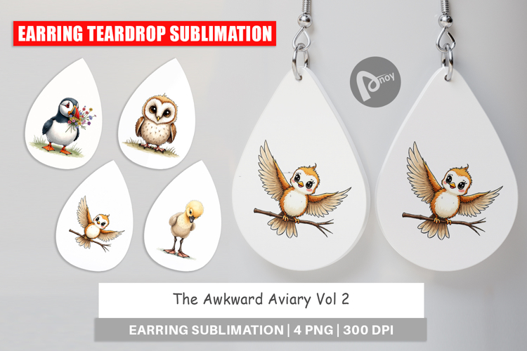 The Awkward Aviary Earring