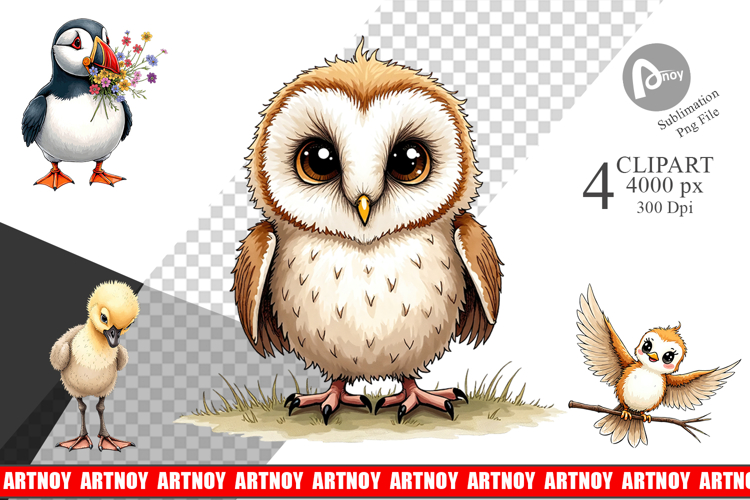 The Awkward Aviary Clipart
