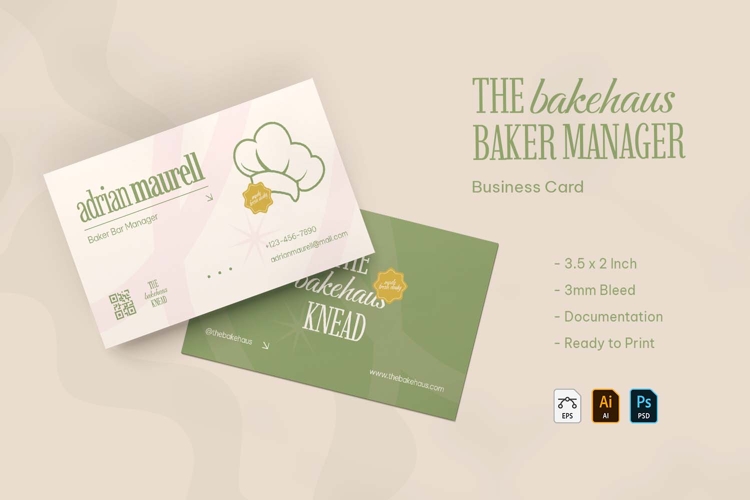 Baker Manager - Business Card
