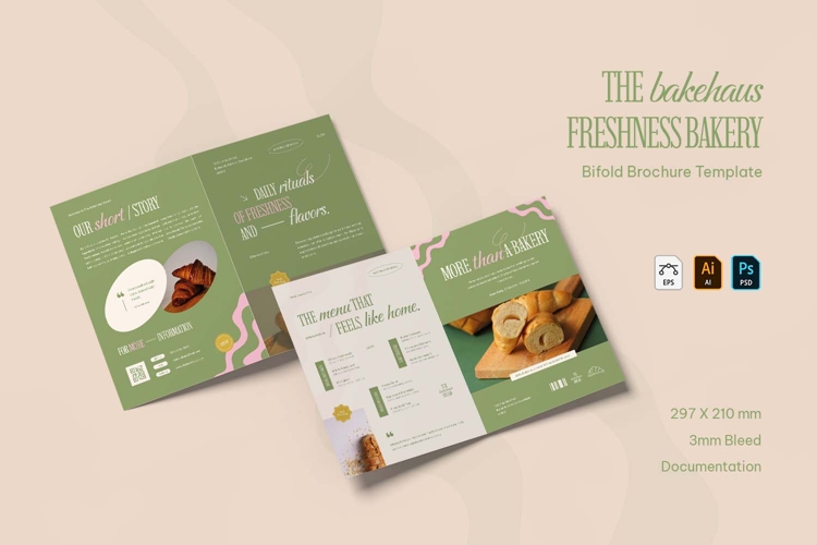 The Bakehaus Freshness Bakery - Bifold Brochure