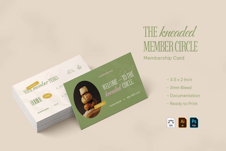 The Kneaded member - Membership Card