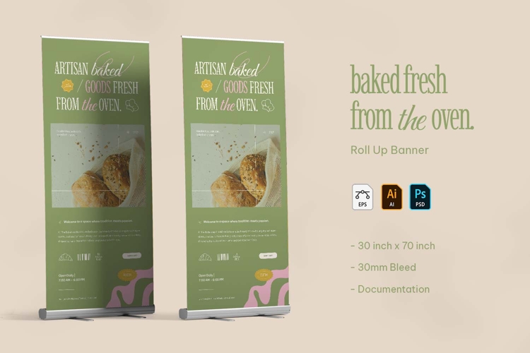 Baked Fresh - Roll Up Banner