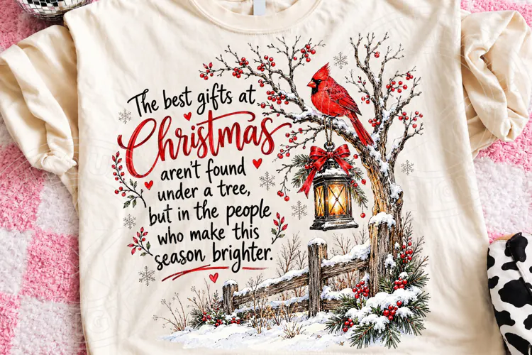 The Best Gifts at Christmas Cardinal & Lantern Inspirational