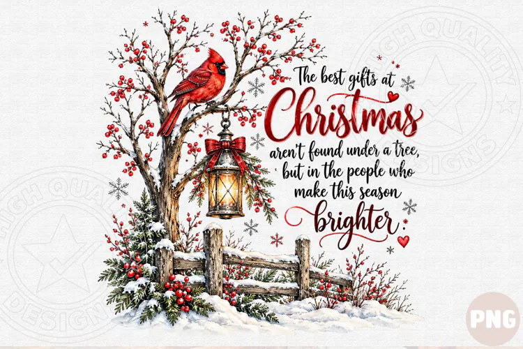 The Best Gifts at Christmas PNG | Cardinal & Lantern Inspira
