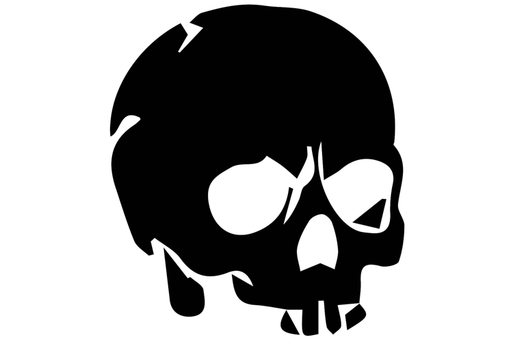 The Broken Skull Vector Graphic