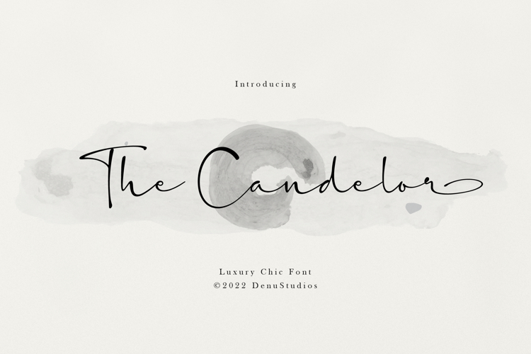 The Candelor | Luxury Chic Font