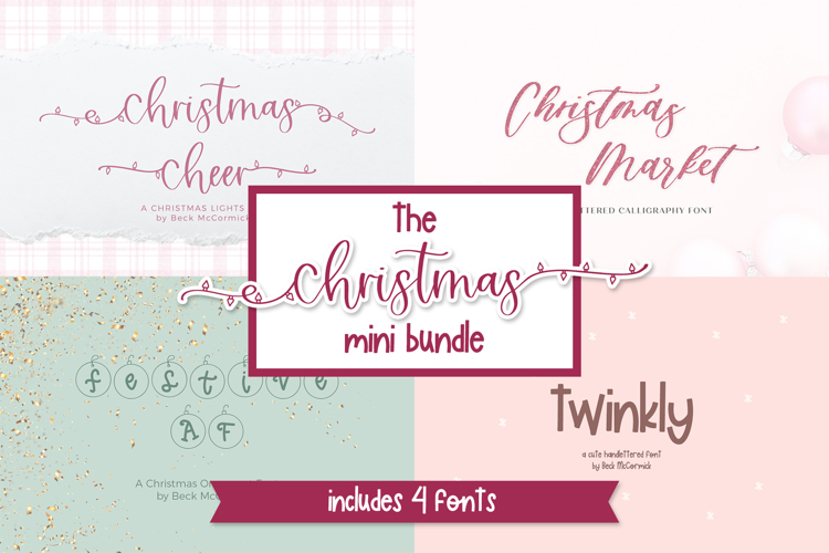 The Christmas Mini Font Bundle