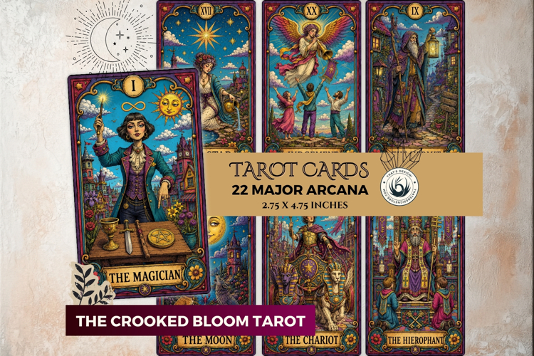 The Crooked Bloom Whimsical Fantasy Tarot Printable