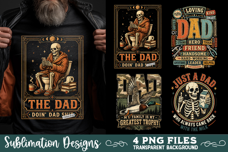 Dad sublimation PNG, Father 4 PNG, Fathers day PNG