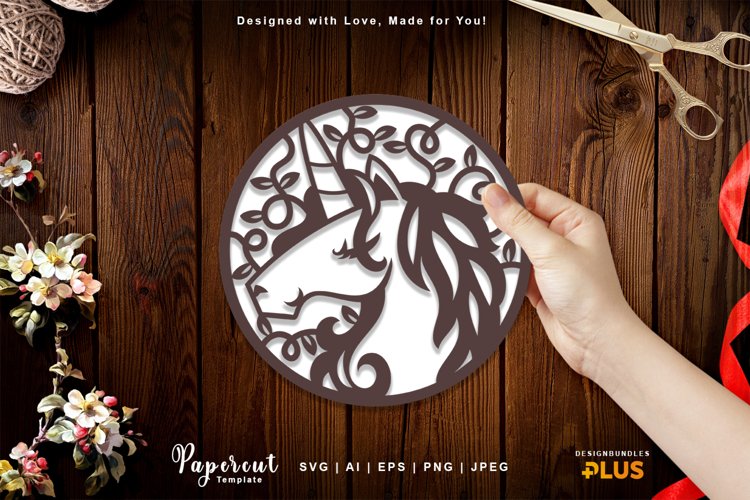 Unicorn Face Svg Image 6