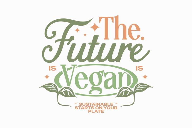 The Future Is Vegan Short Quote T-shirt