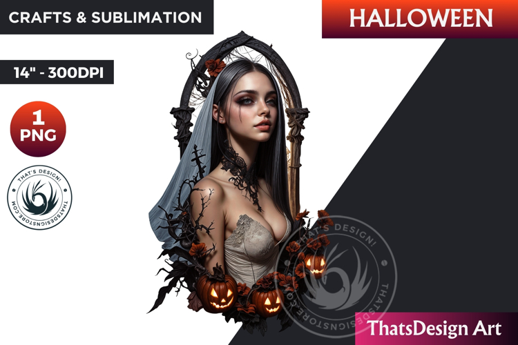 The ghostly Bride Halloween clipart, haunted bride Ghost PNG