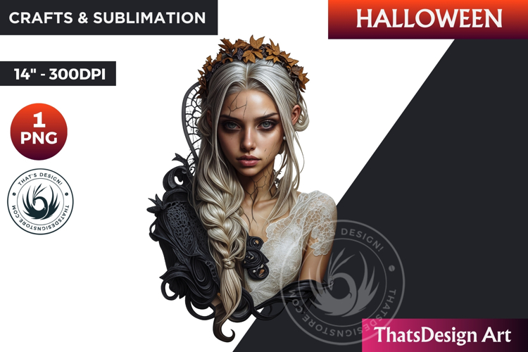 The ghostly Bride Halloween clipart, haunted bride Ghost PNG