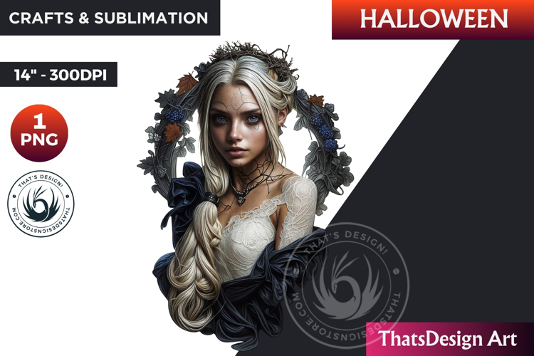 The ghostly Bride Halloween clipart, haunted bride Ghost PNG