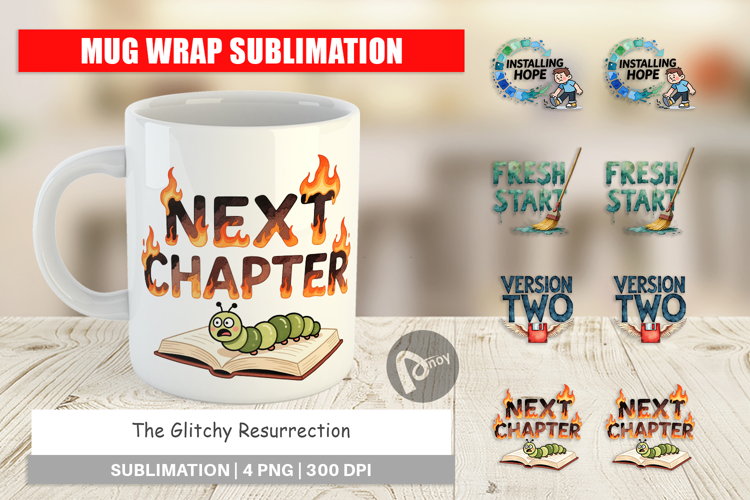 The Glitchy Resurrection Mug Wrap