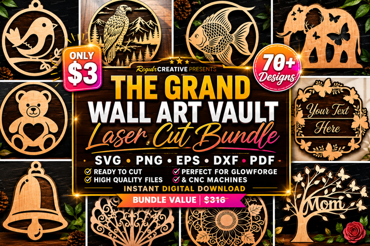 The Grand Wall Art Vault SVG Bundle,Laser Cut svg Bundle