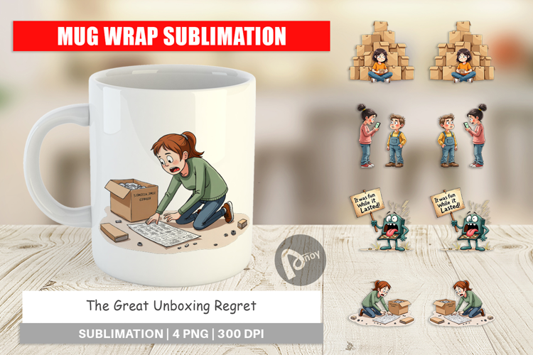 The Great Unboxing Regret Mug Wrap