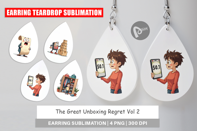 Earring Sublimation Designs Image 9