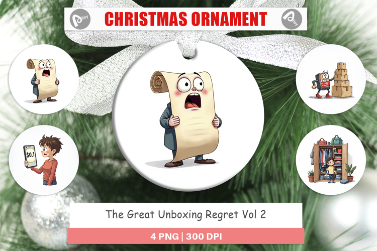 The Great Unboxing Regret Ornament