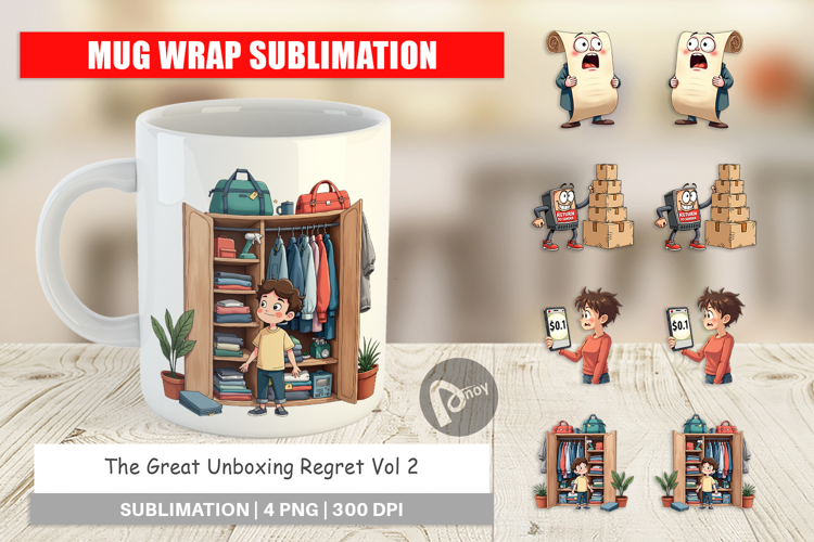 The Great Unboxing Regret Mug Wrap