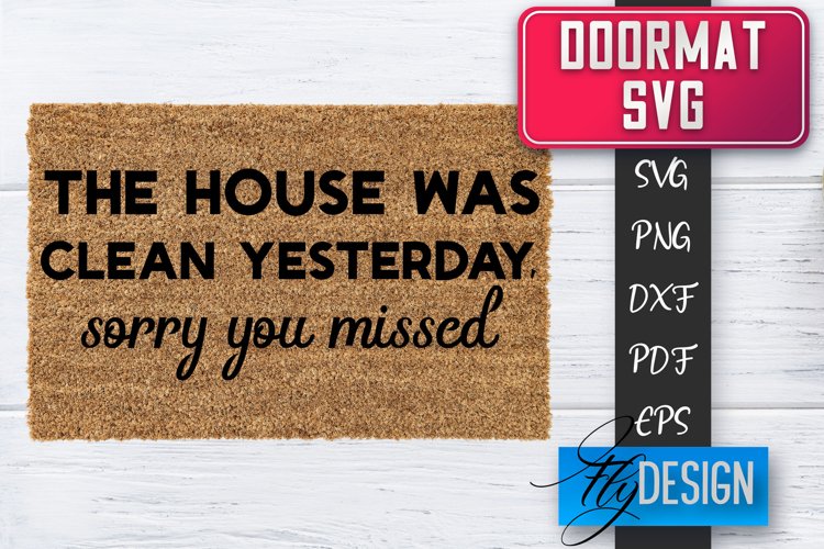 Doormat SVG Design | Welcom Home SVG | Home Decor SVG v.3 example image 1